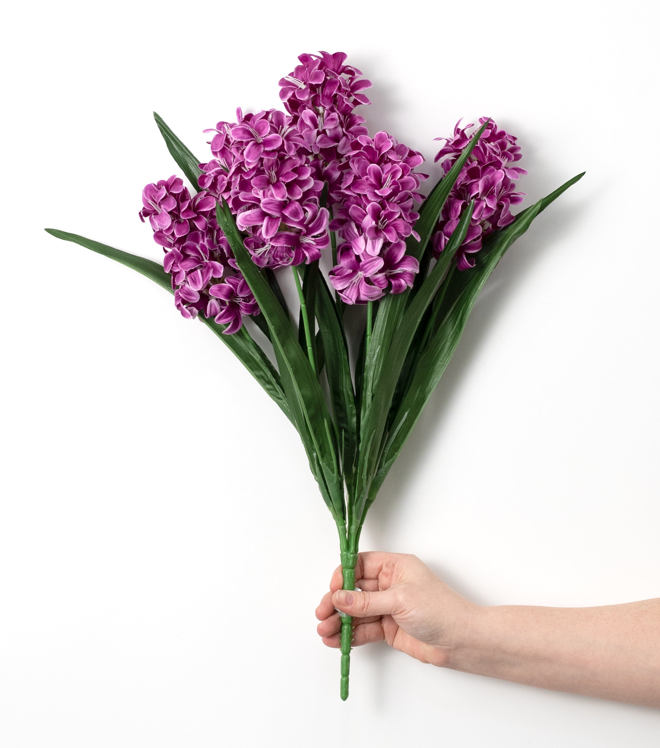 21" Satin Hyacinth Bush: Fuchsia (7 Stem)