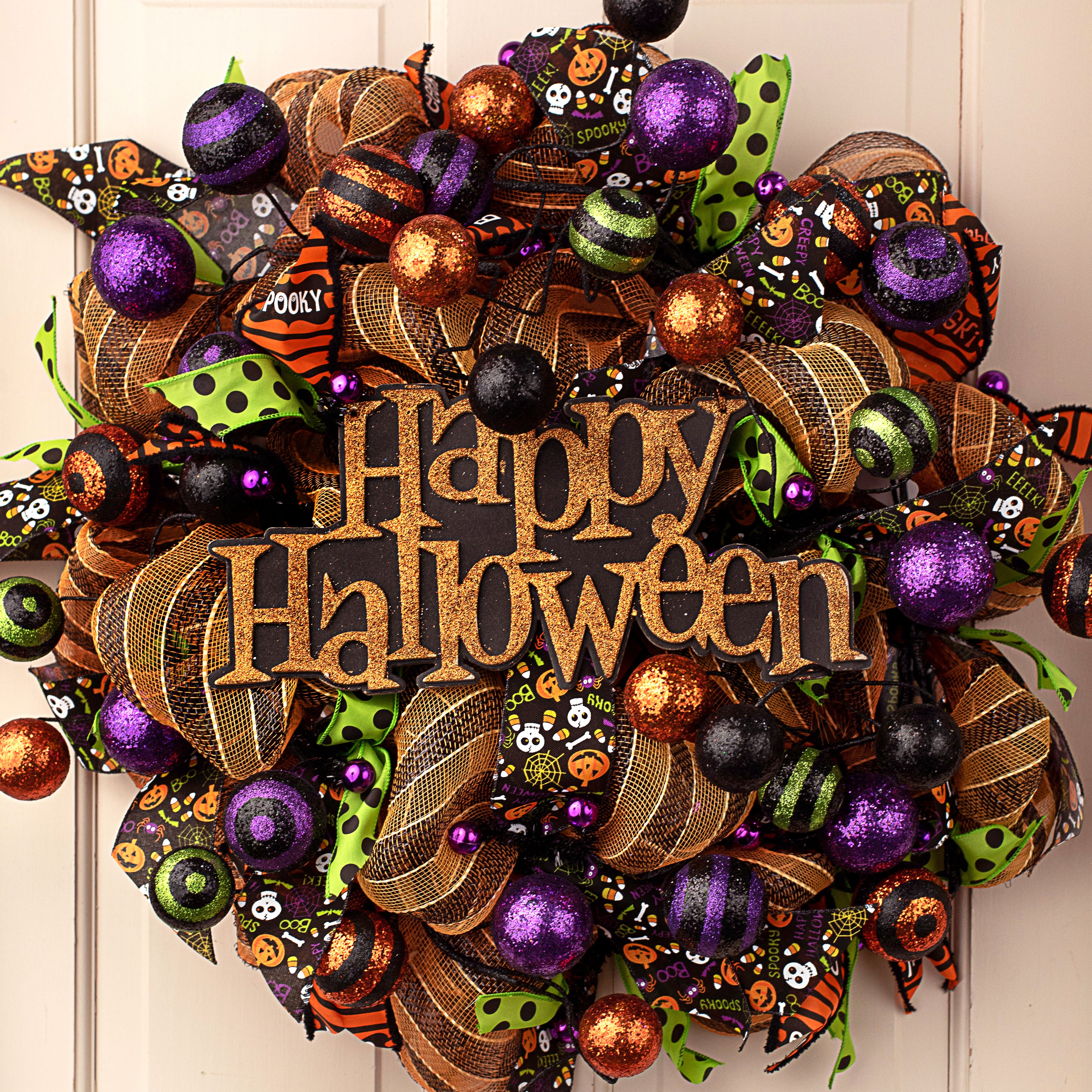 5' Glitter Ball Garland: Halloween Lifestyle Photo