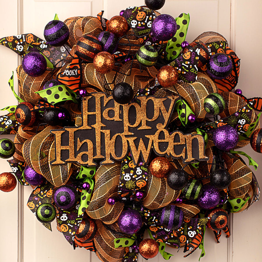 5' Glitter Ball Garland: Halloween Lifestyle Photo