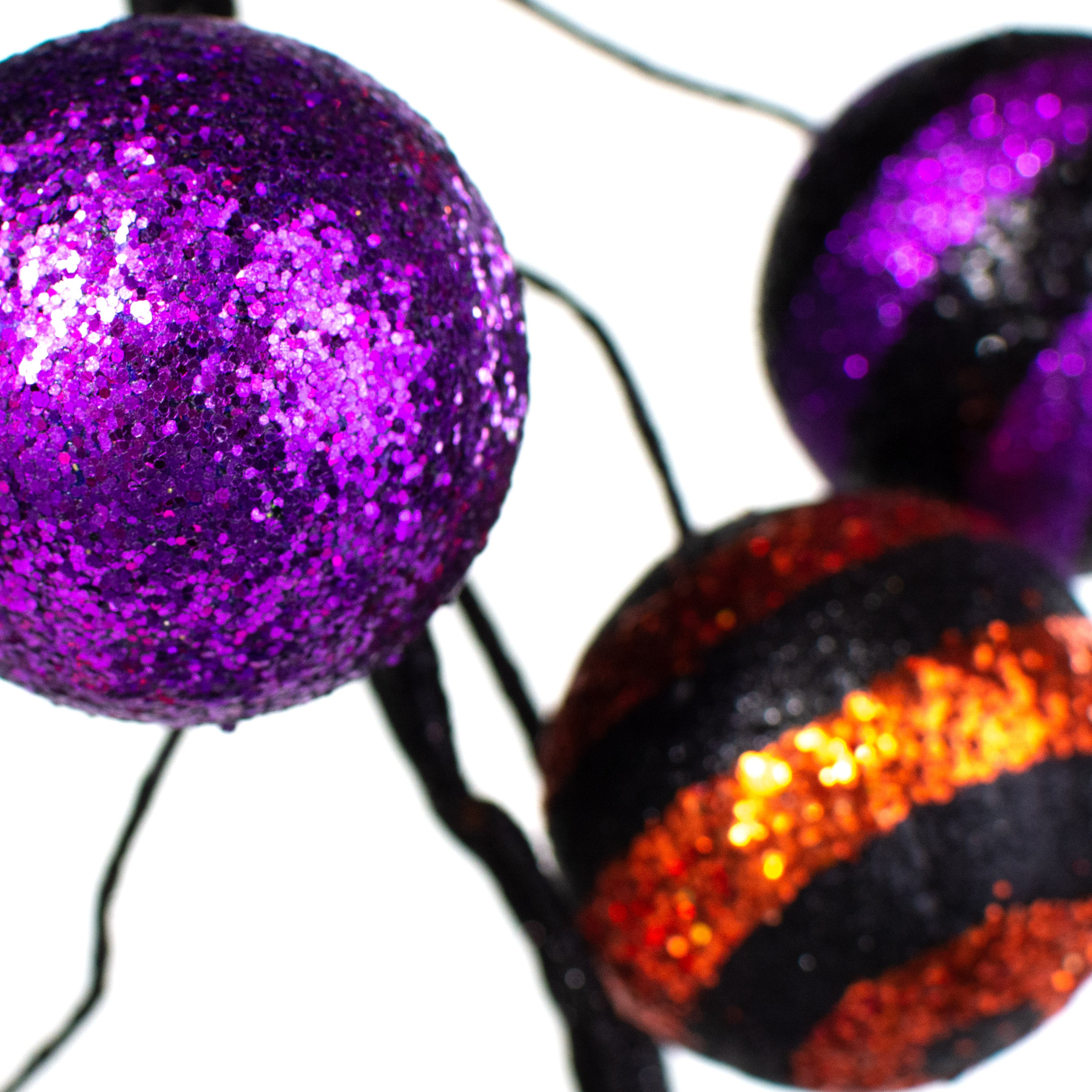 5' Glitter Ball Garland: Halloween detail photo 4