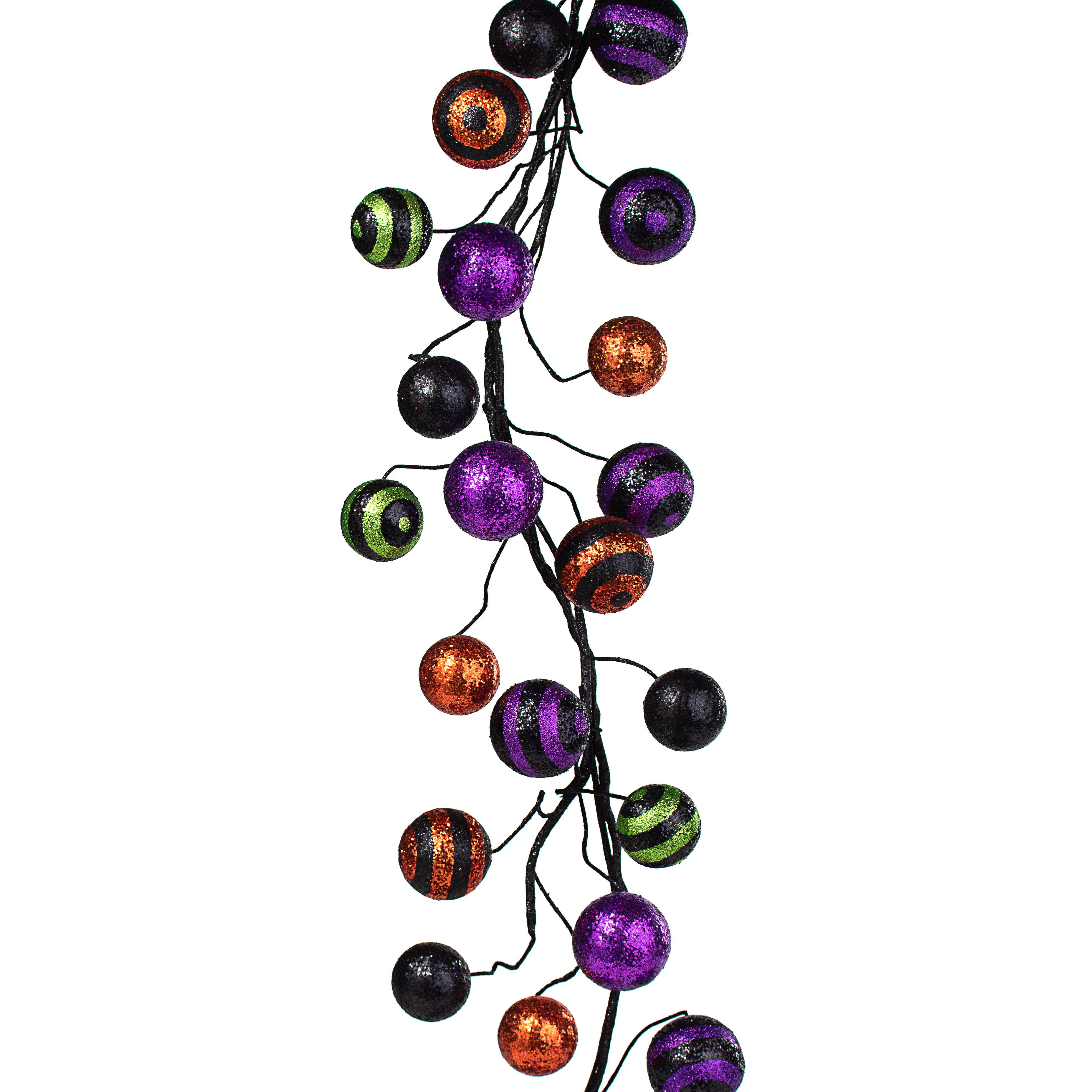 5' Glitter Ball Garland: Halloween Item Number: HH7443