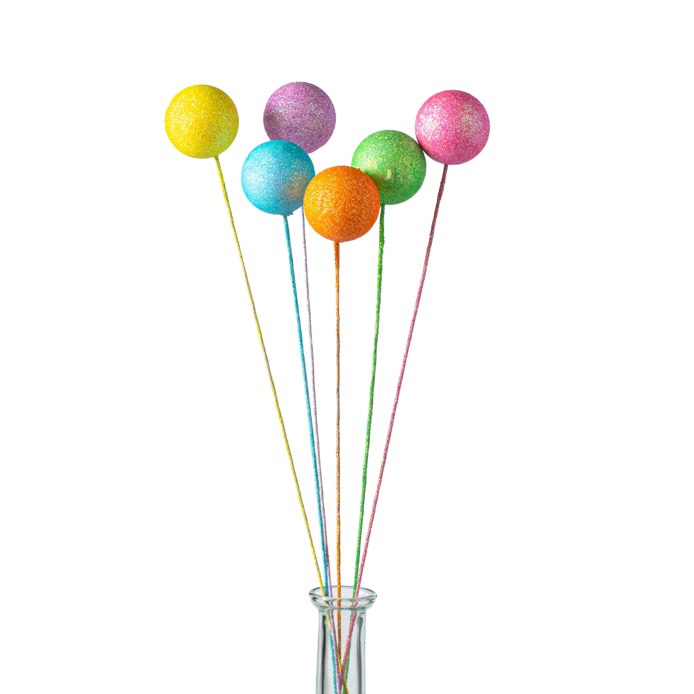 15" Glitter Ball Pick Bundle: Spring Multi Item Number: MN0301FR
