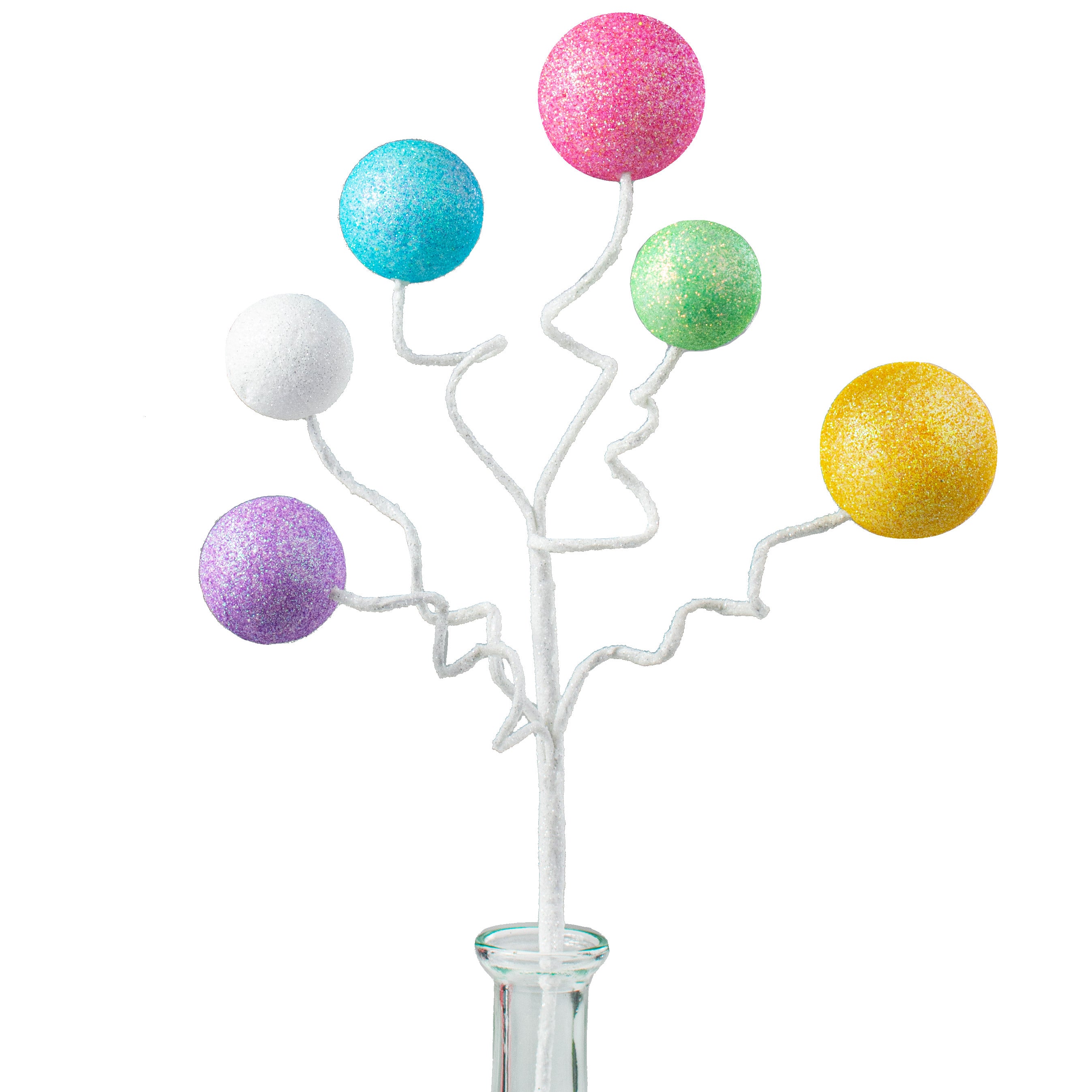 17" Glitter Ball Pick: Spring Multicolor Item Number: HE4129C3