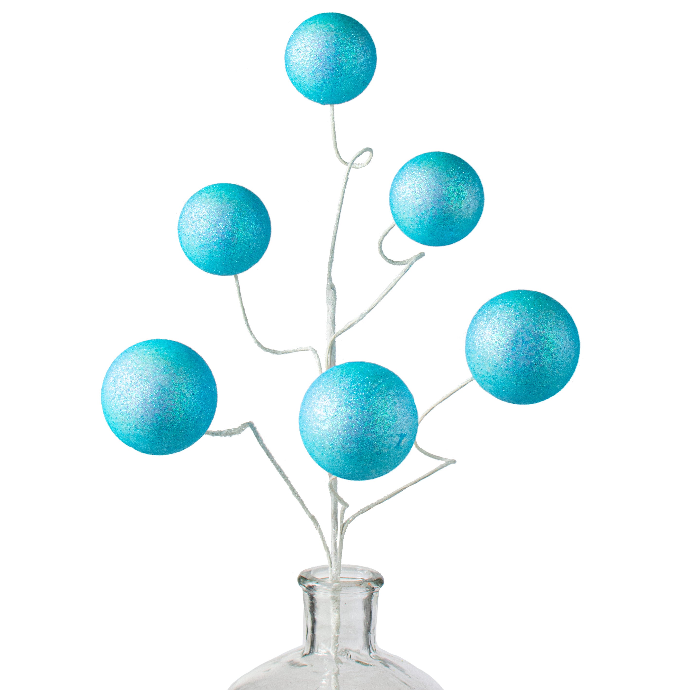 19" Glitter Ball Spray: Blue Item Number: MN031403