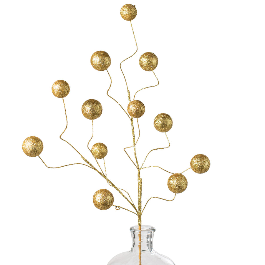 24" Glitter Ball Spray: Gold Item Number: 85712GD