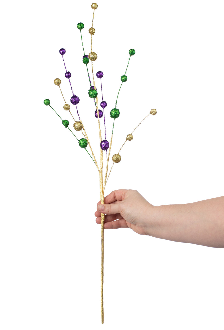 27" Glitter Ball Spray: Mardi Gras Lifestyle Photo
