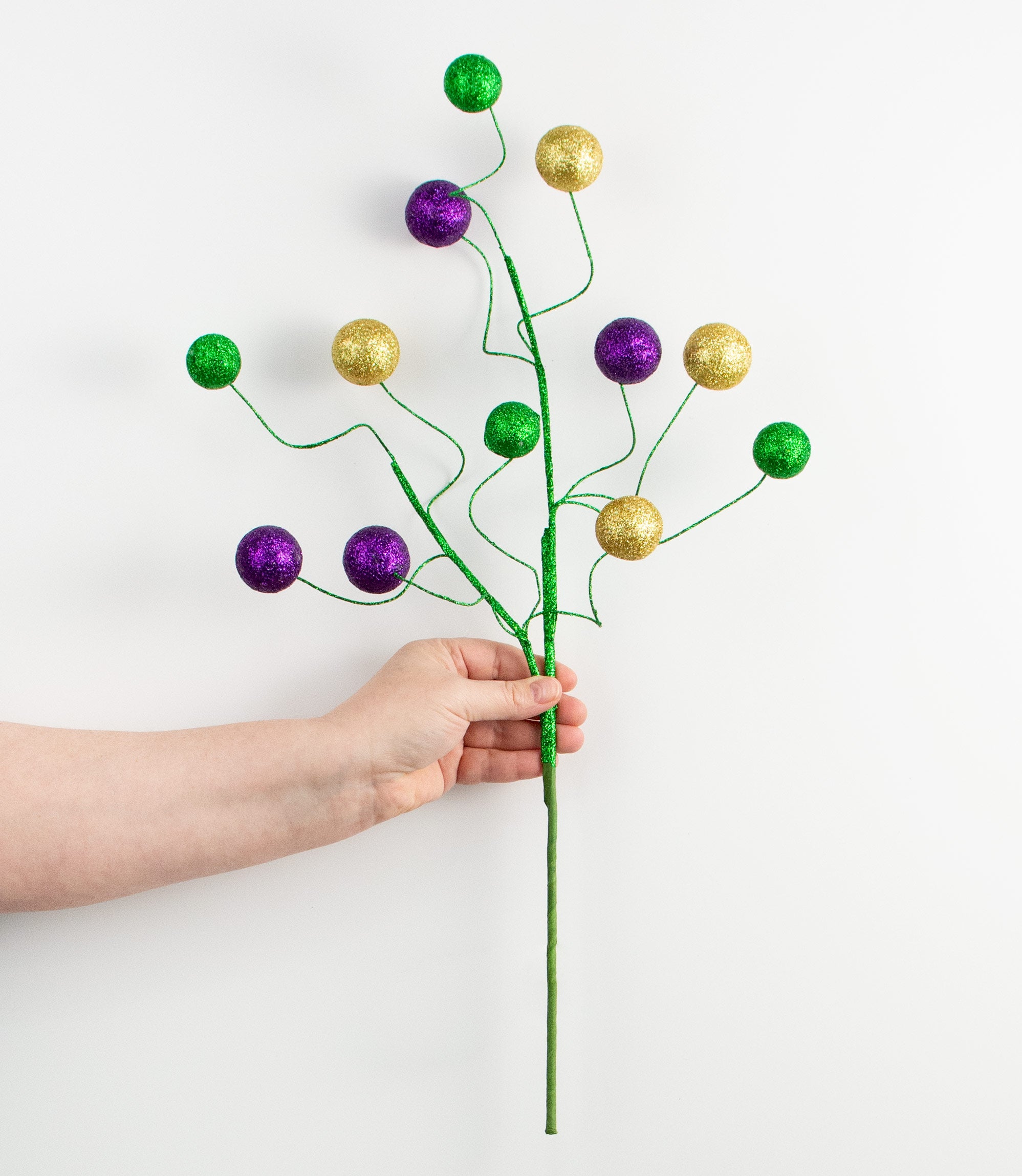 24" Glitter Ball Spray: Mardi Gras detail photo 3