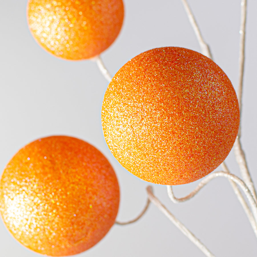 19" Glitter Ball Spray: Orange Lifestyle Photo