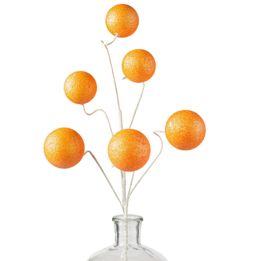 19" Glitter Ball Spray: Orange Item Number: MN031420