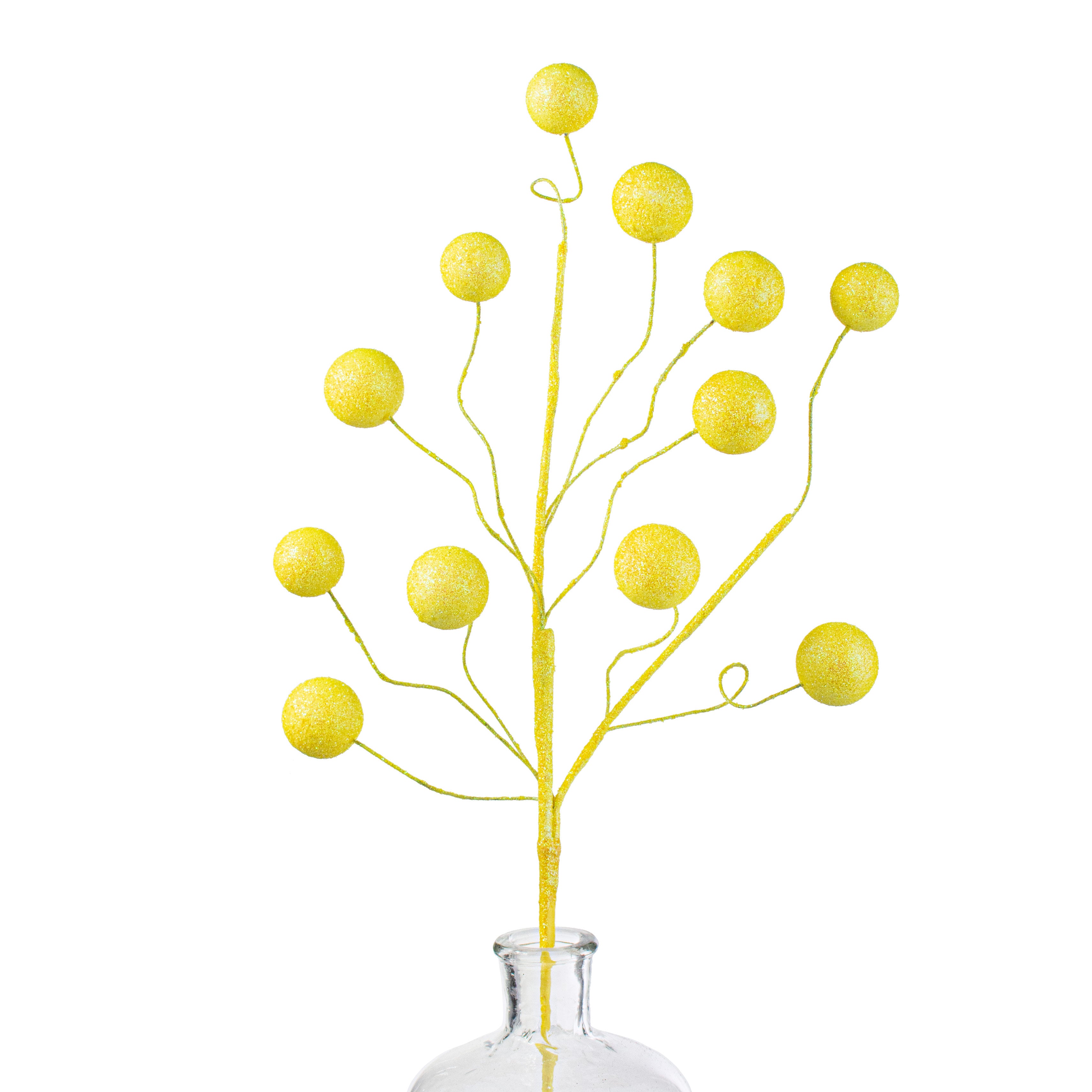 24" Glitter Ball Spray: Yellow Item Number: 85712YW