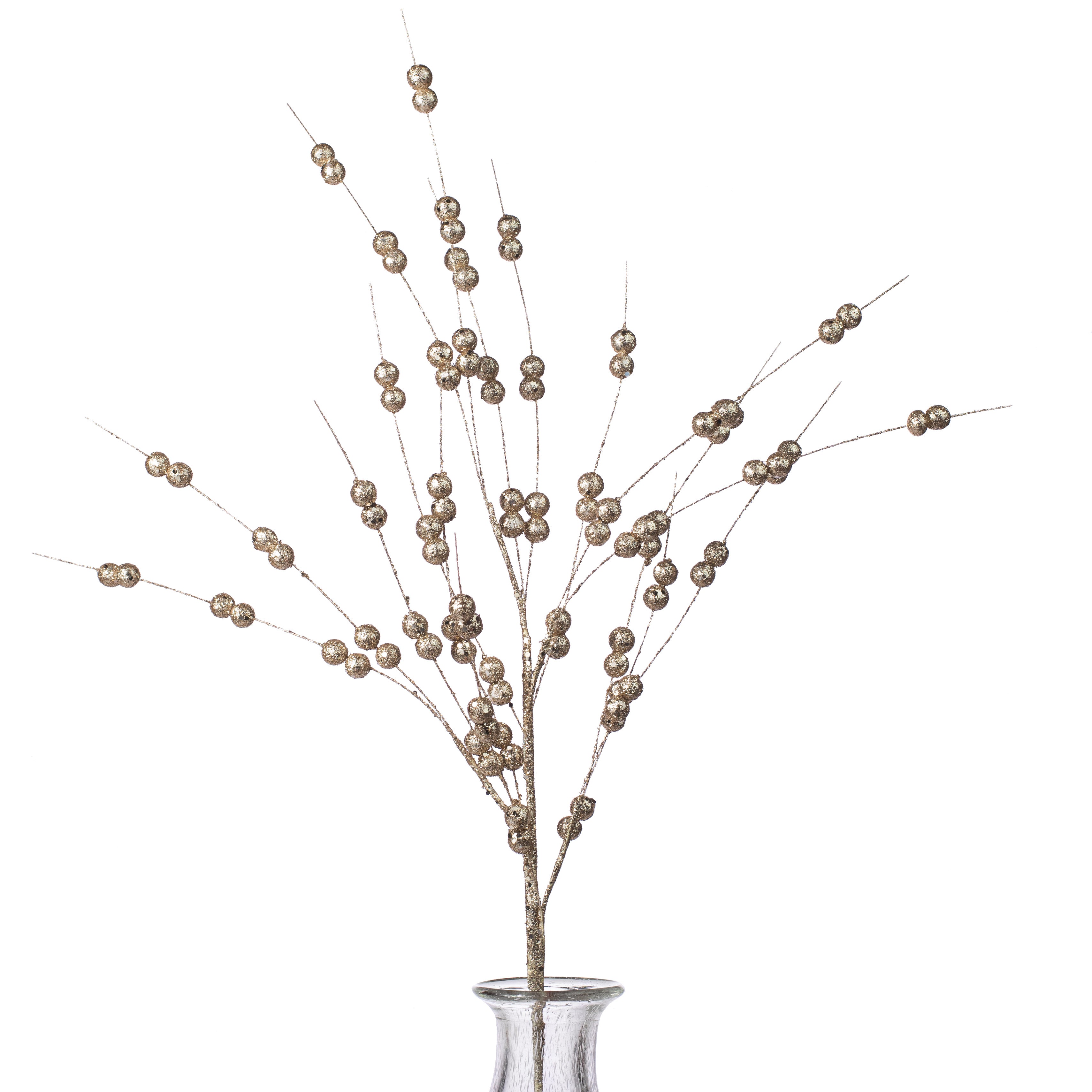 33" Glitter Berry Spray: Platinum Item Number: 271981