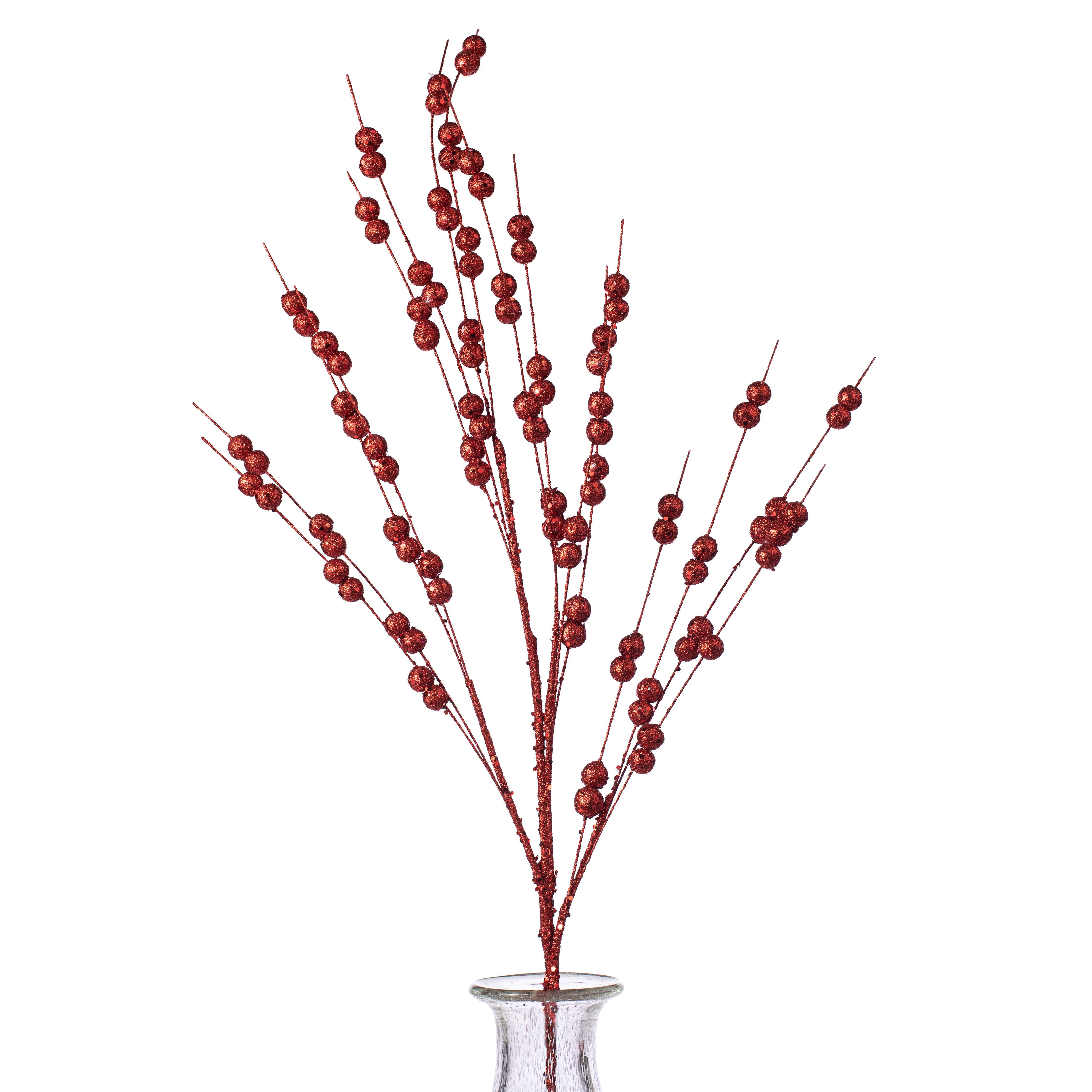 33" Glitter Berry Spray: Red Item Number: 271980
