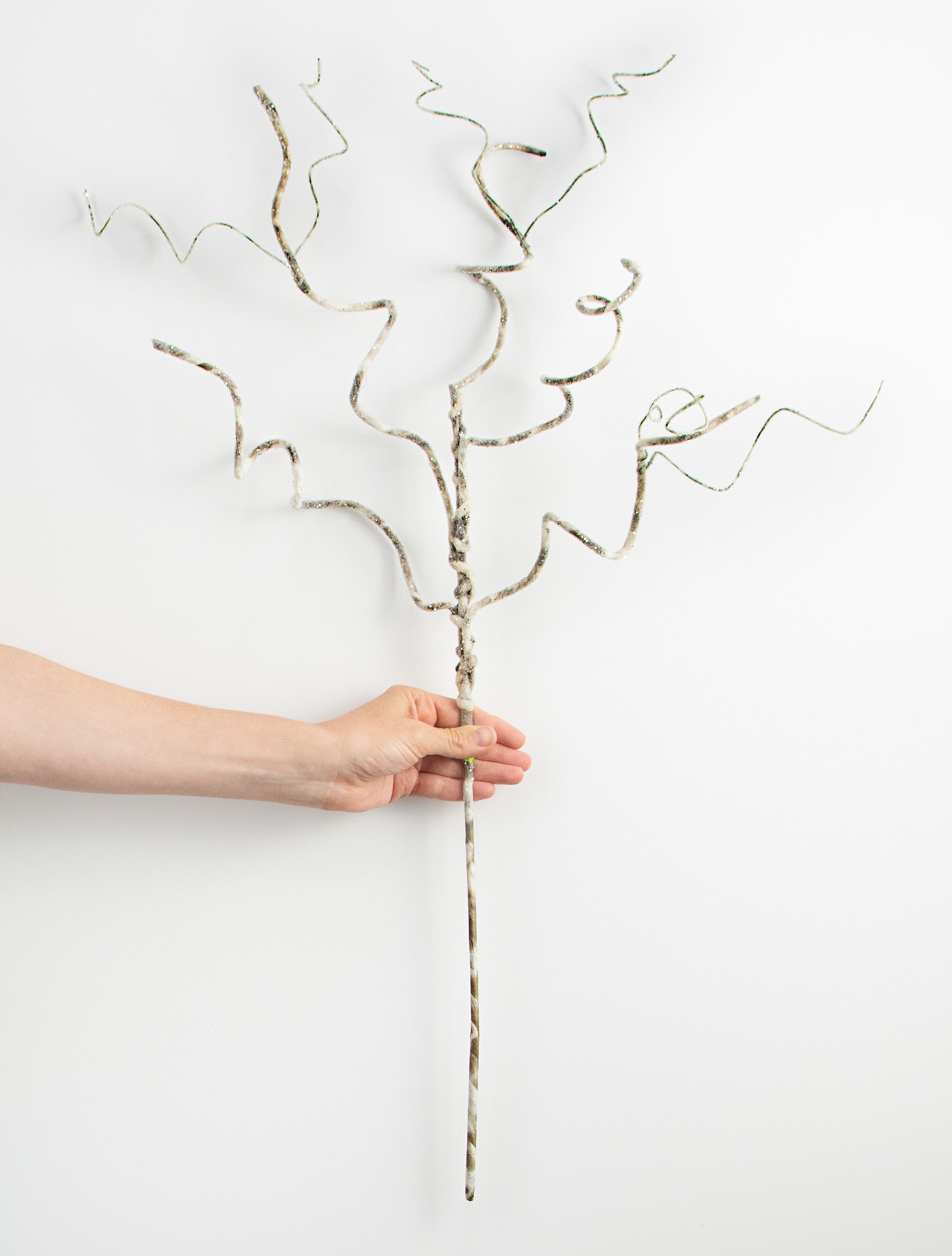 32" Glitter Birch Branch detail photo 3