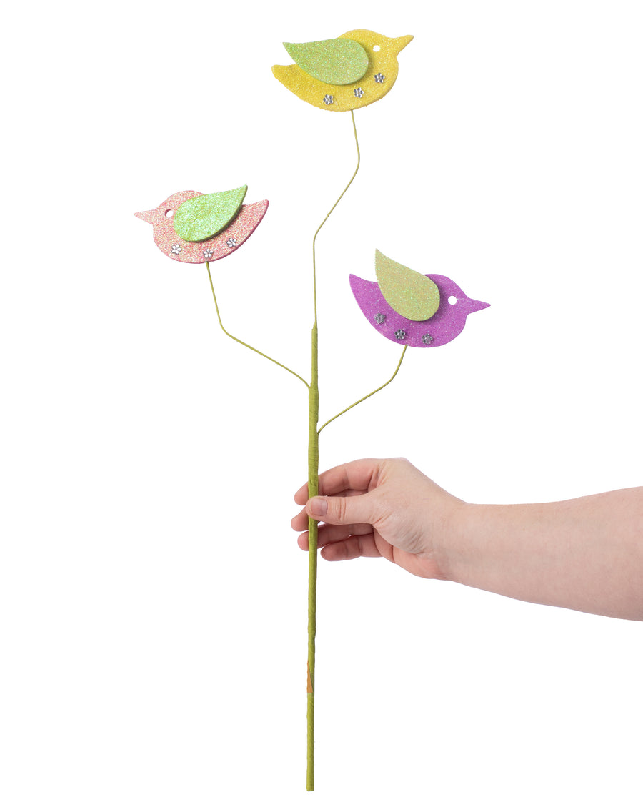 23" Glitter Bird Silhouette Spray Lifestyle Photo