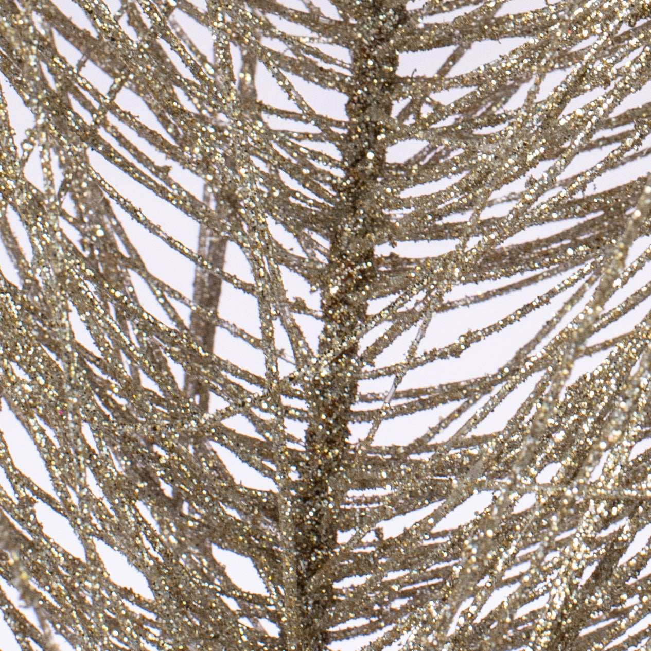 46" Glitter Bottle Brush Spray: Platinum detail photo 4