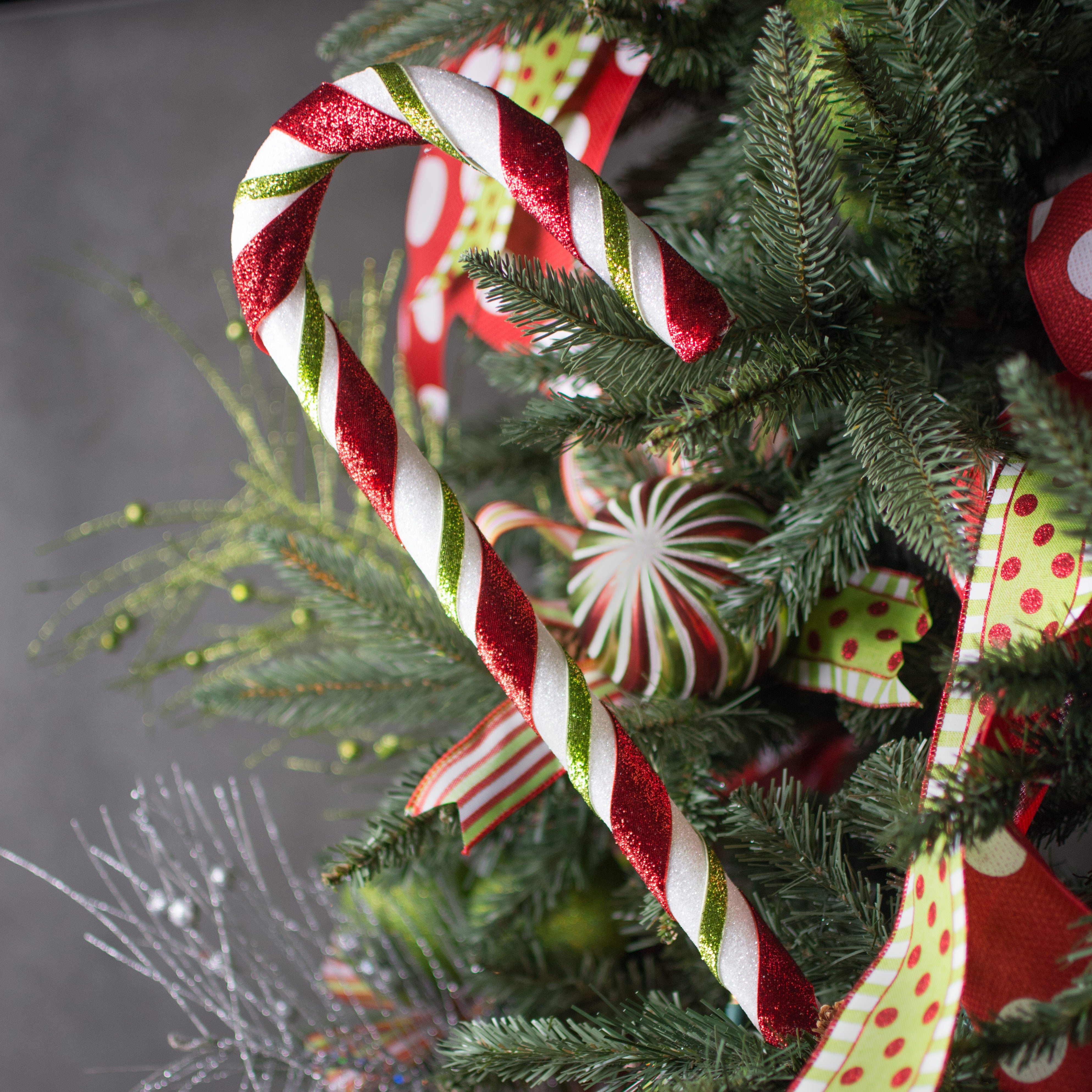 26" Glitter Candy Cane Pick Lifestyle Photo