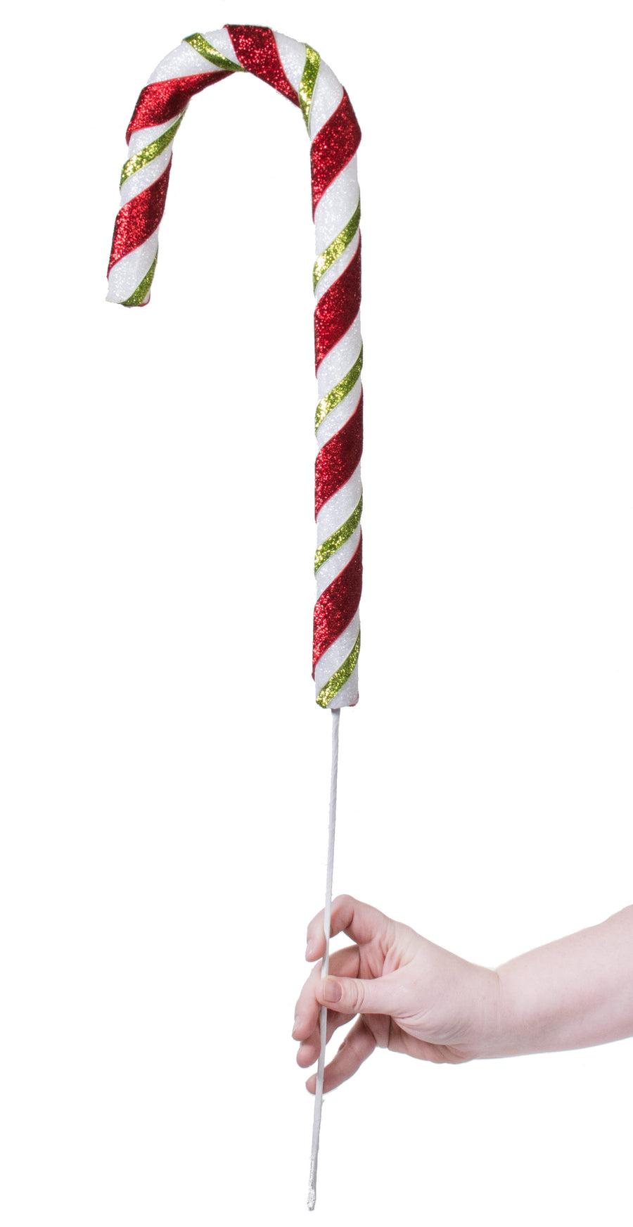 26" Glitter Candy Cane Pick detail photo 3
