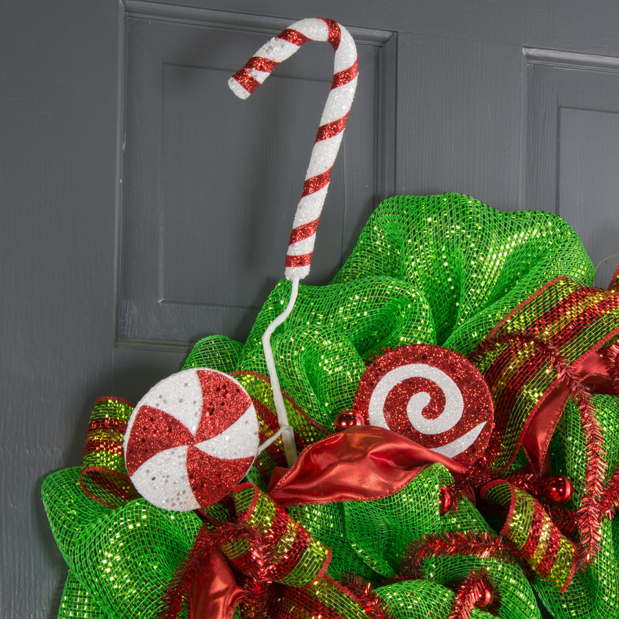 30" Glitter Candy Spray: Red & White detail photo 3