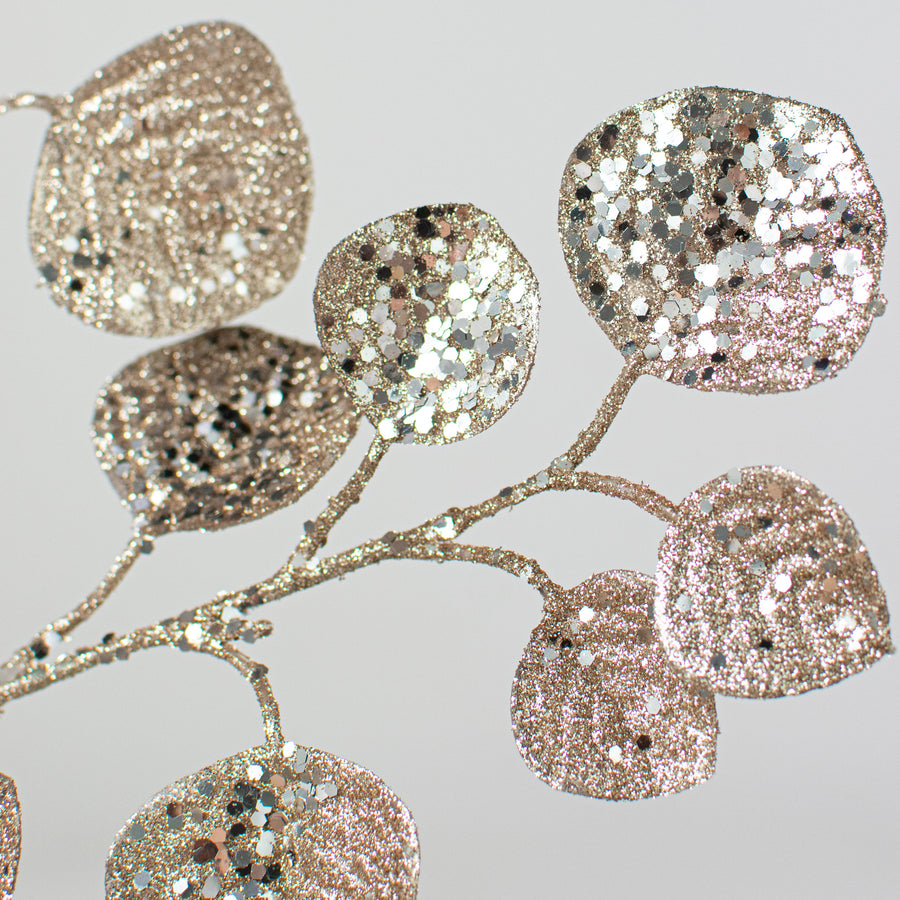 27" Glitter Eucalyptus Spray: Platinum Lifestyle Photo
