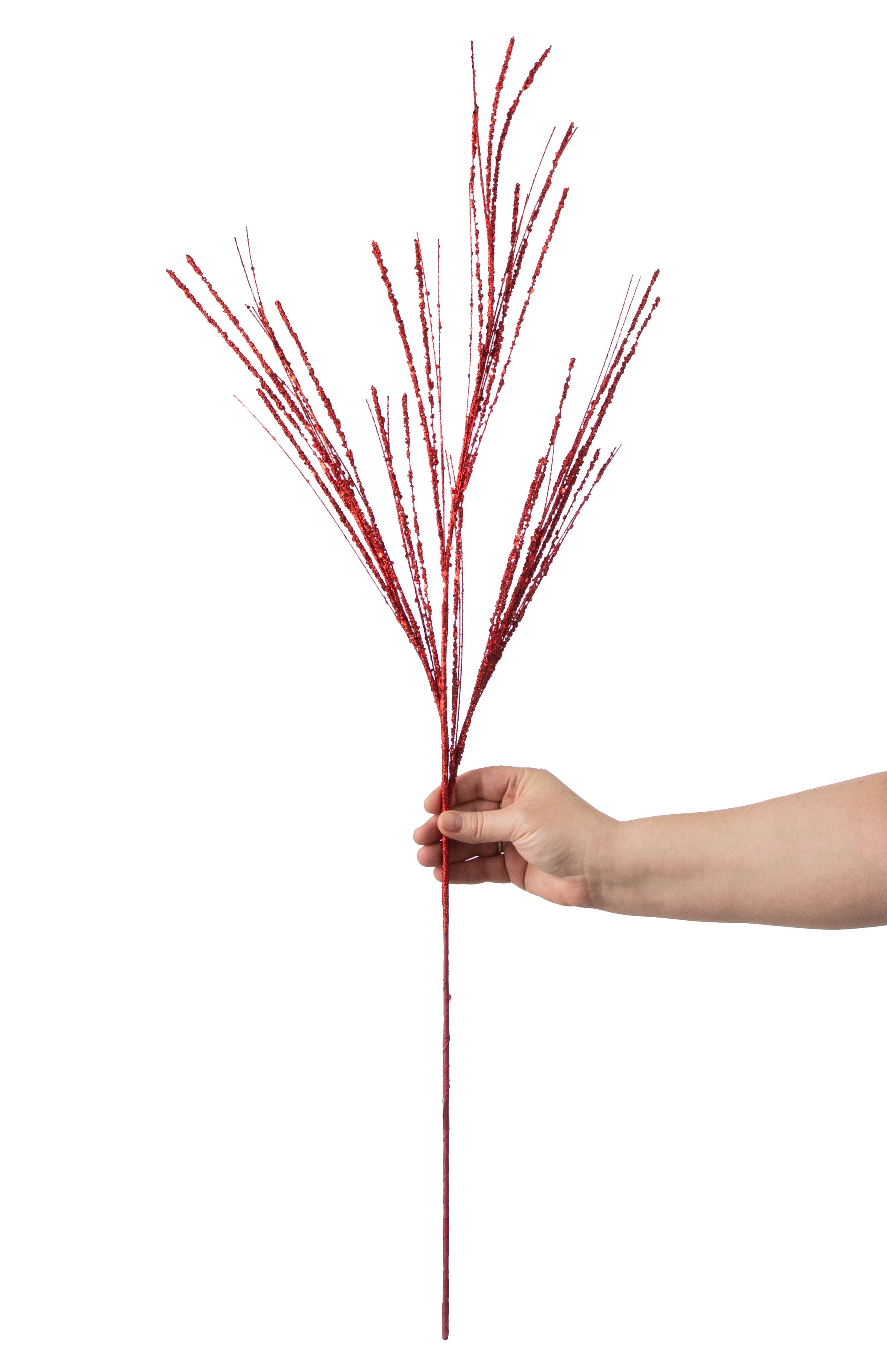 35" Glitter Fishline Spray: Red detail photo 3