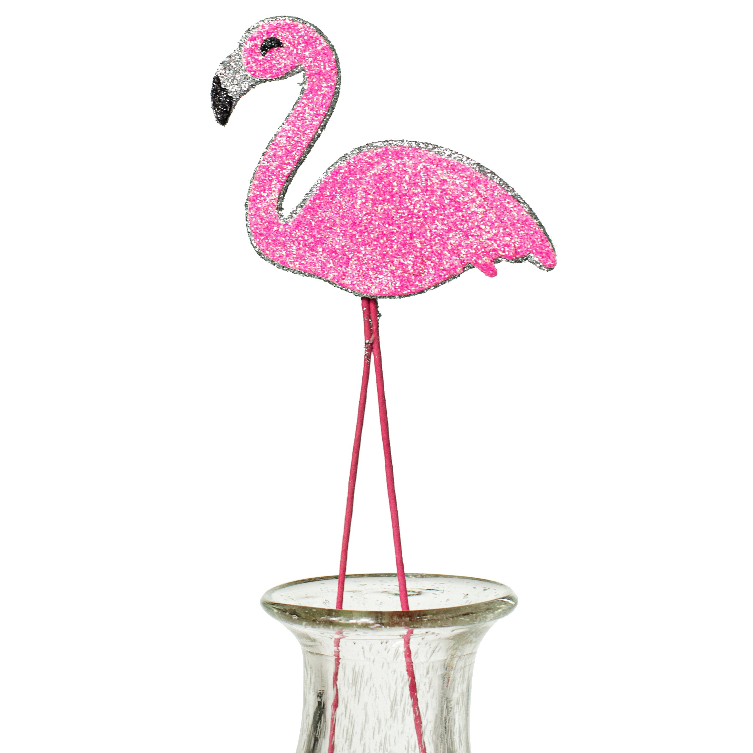 18" Glitter Flamingo Pick Item Number: MF3974