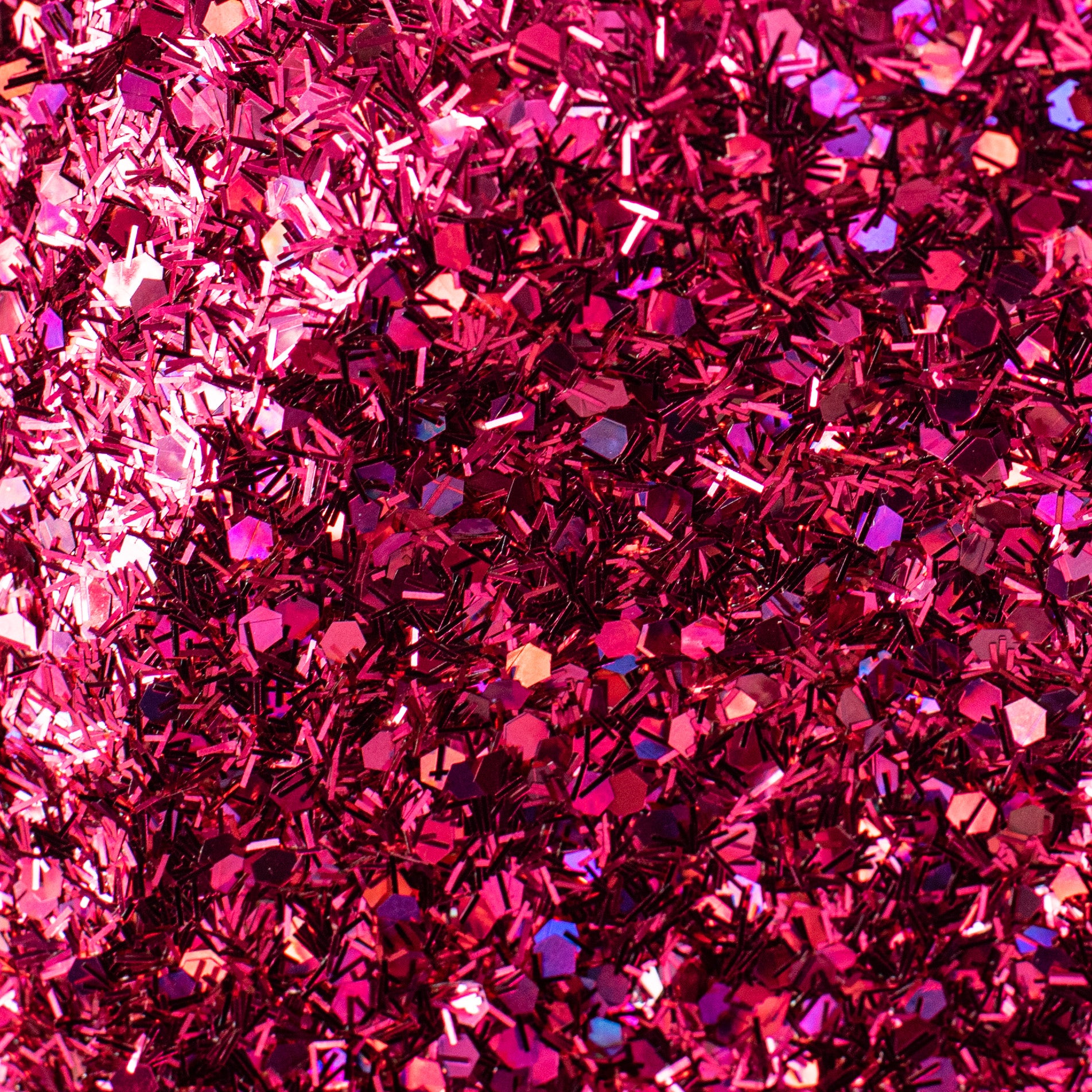 7" Glitter Flower Head: Fuchsia detail photo 4