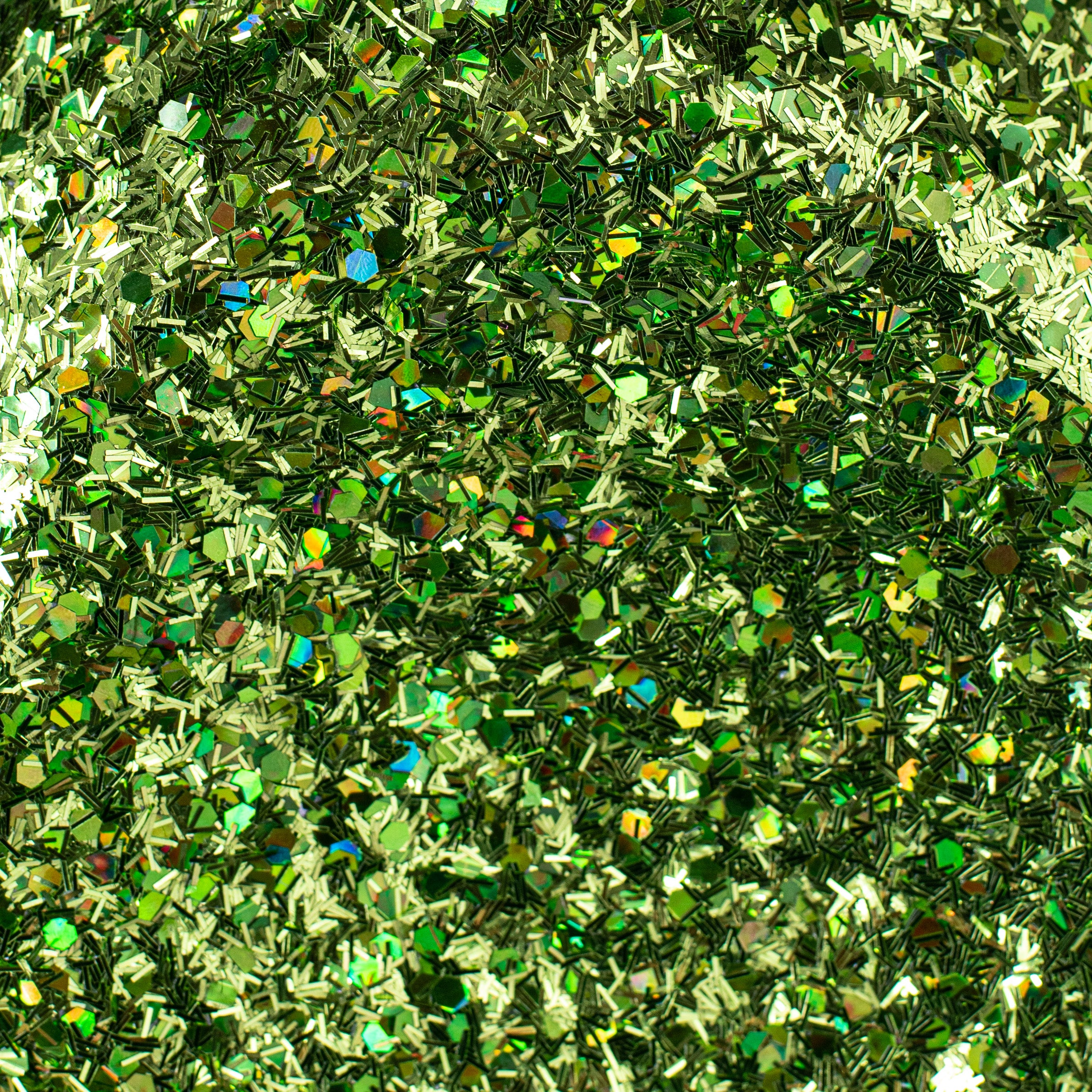 7" Glitter Flower Head: Lime Green detail photo 4