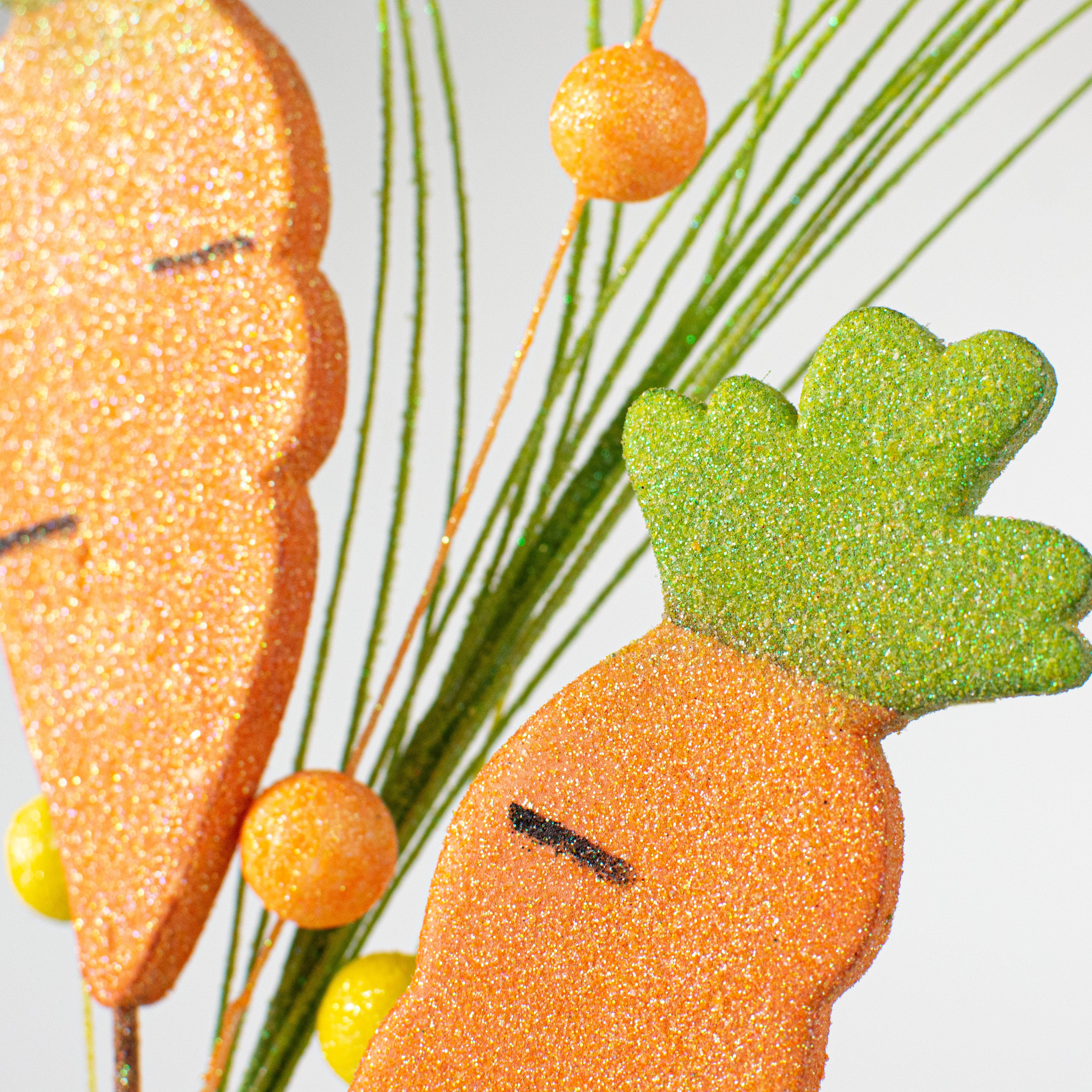 30" Glitter Foam Carrots Spray Lifestyle Photo