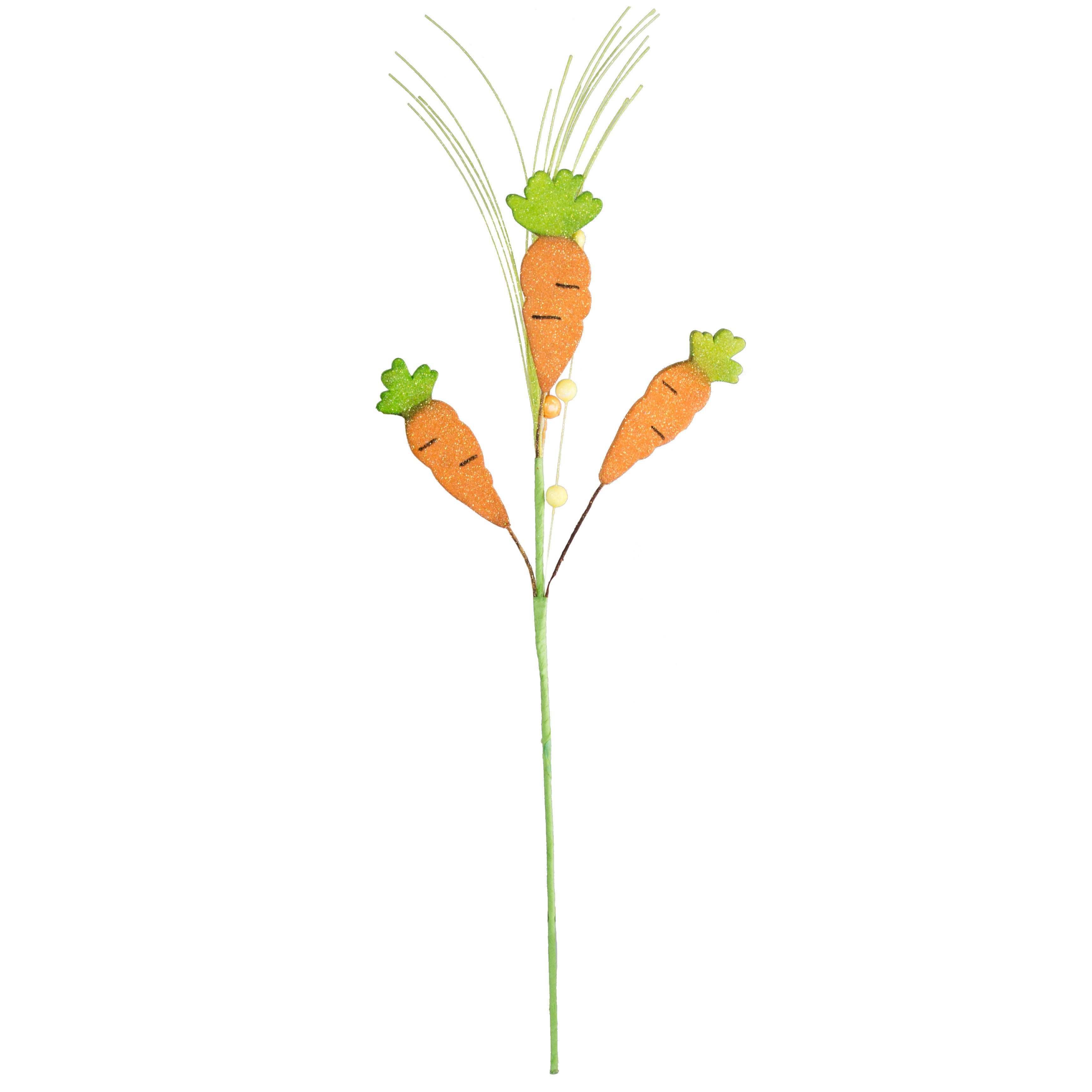 30" Glitter Foam Carrots Spray detail photo 4