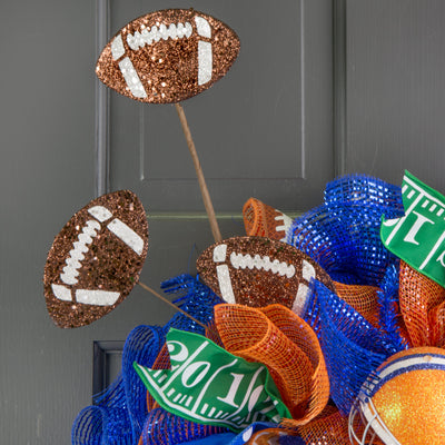 24" Glitter Football Floral Spray: Brown Lifestyle Photo