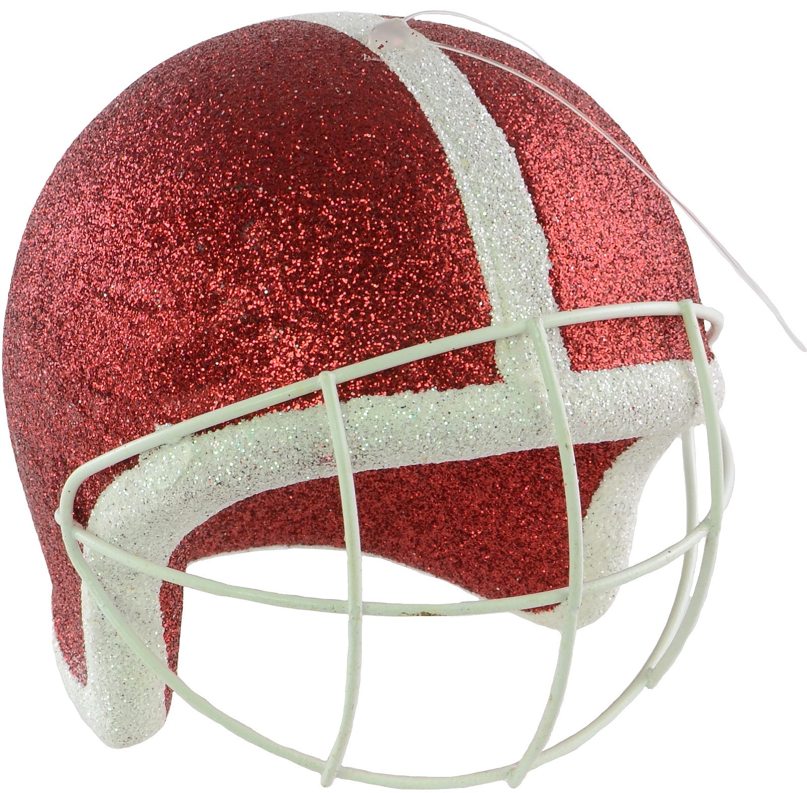Glitter Football Ornament Assortment: Red & Black (Set of 3) detail photo 3