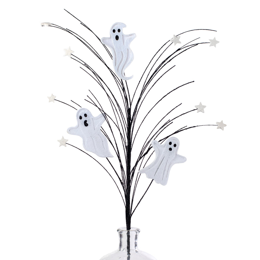 30" Glitter Ghost, Mini Star, Wisp Spray Item Number: HH128727