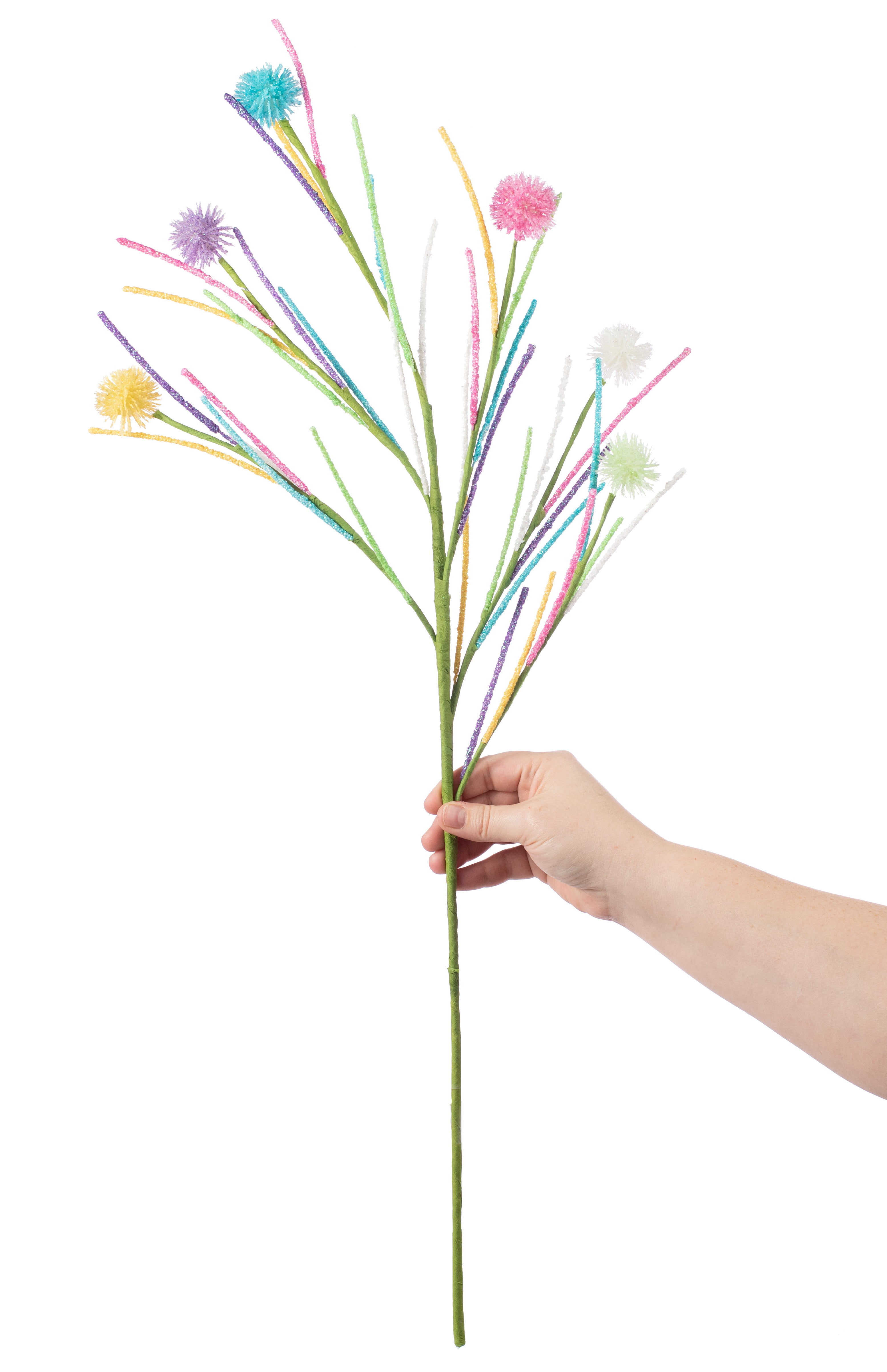 30" Glitter Gum Ball Spray: Spring Multicolor detail photo 3