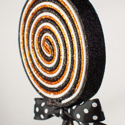 22" Glitter Lollipop Bow Pick: Halloween Lifestyle Photo