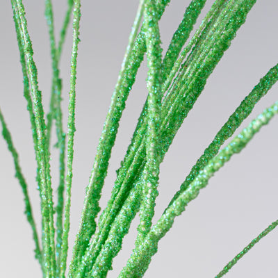 31" Glitter Mini Bead Fishline Spray: Light Green Lifestyle Photo