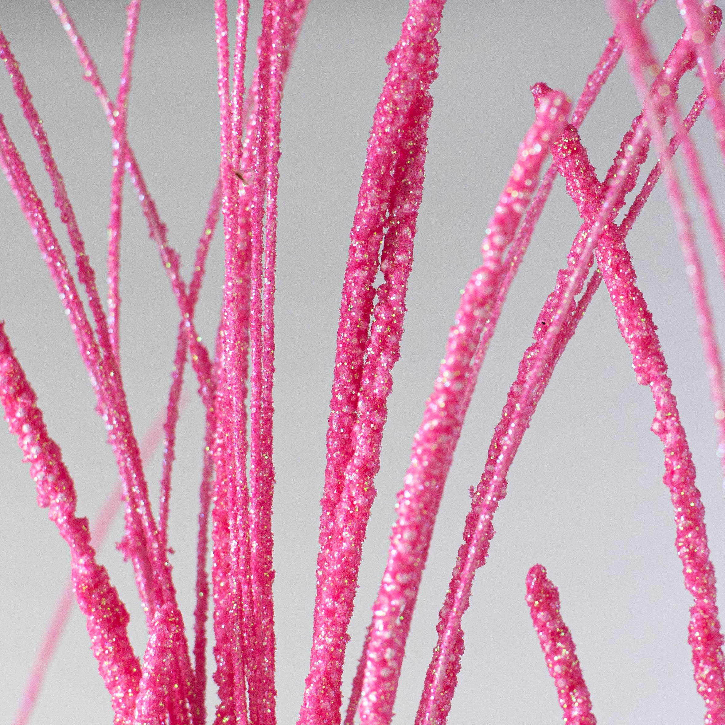 31" Glitter Mini Bead Fishline Spray: Light Pink Lifestyle Photo
