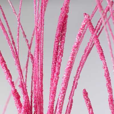 31" Glitter Mini Bead Fishline Spray: Light Pink Lifestyle Photo