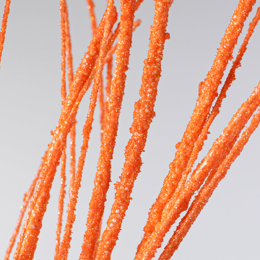 31" Glitter Mini Bead Fishline Spray: Orange Lifestyle Photo