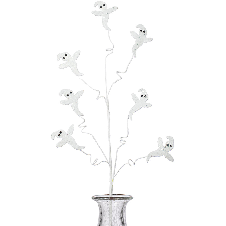 29" Glitter Mini Ghost Spray Item Number: 52650WT