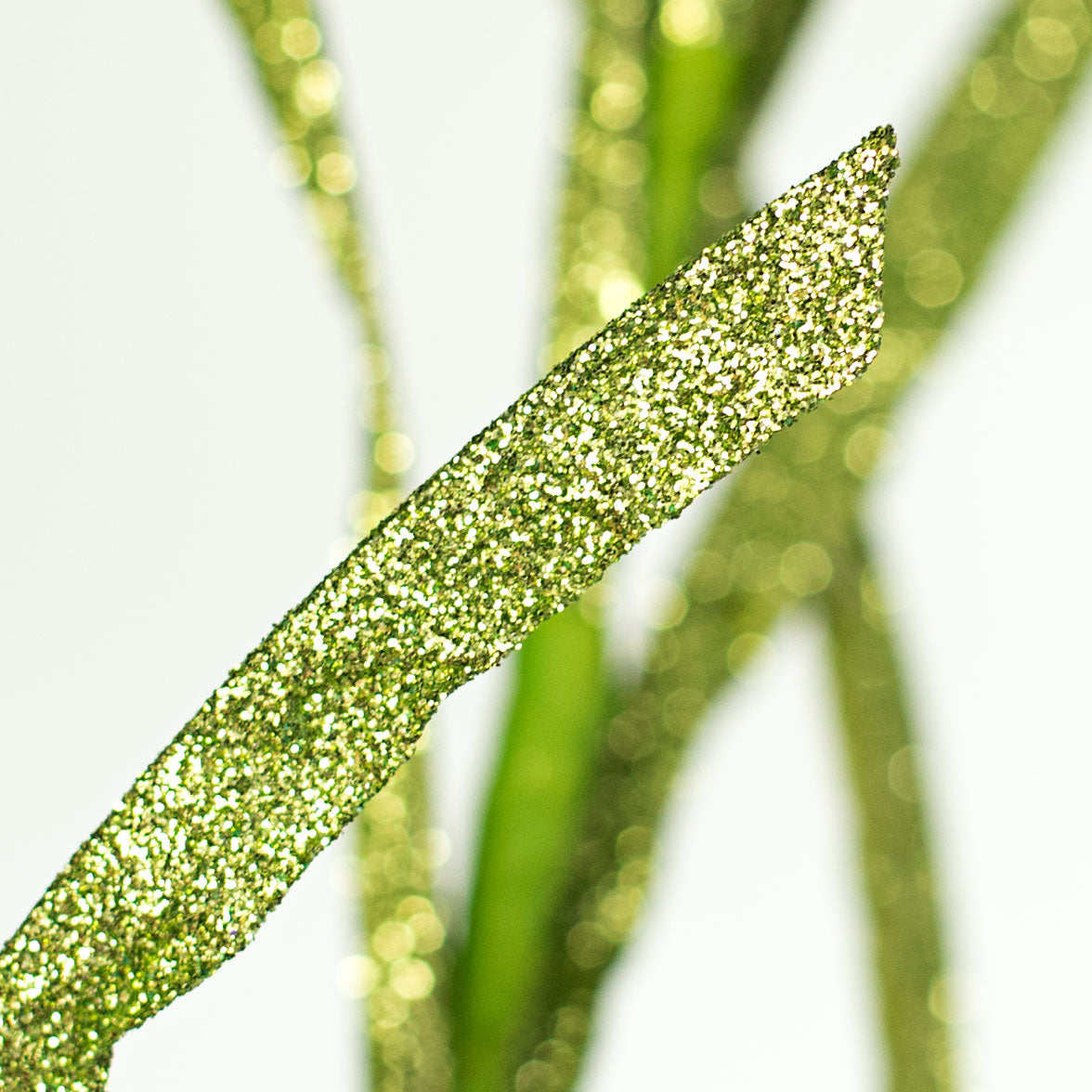 31" Glitter Paper Grass Spray: Lime Green Lifestyle Photo