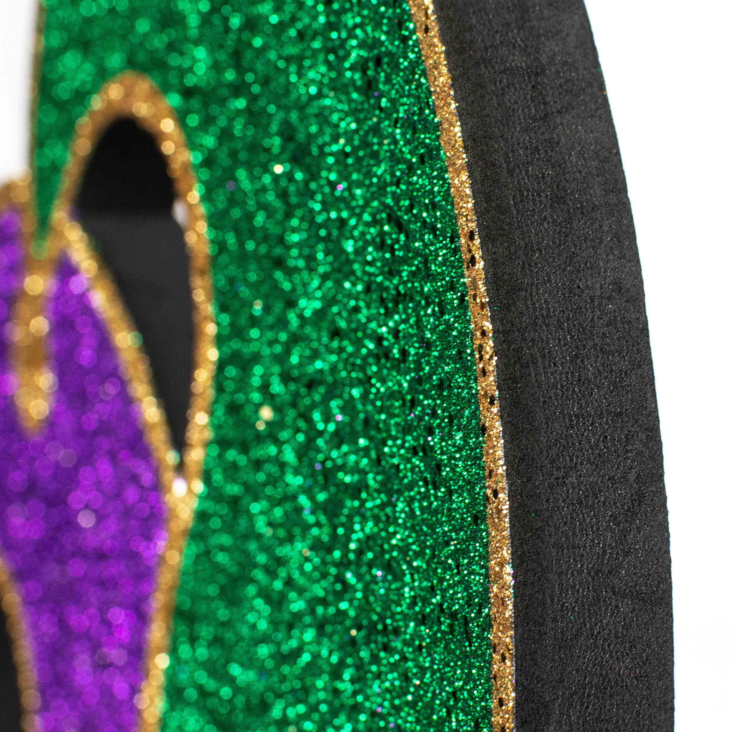 20" Glitter Polyfoam Jester Hat Hanger: Mardi Gras detail photo 4