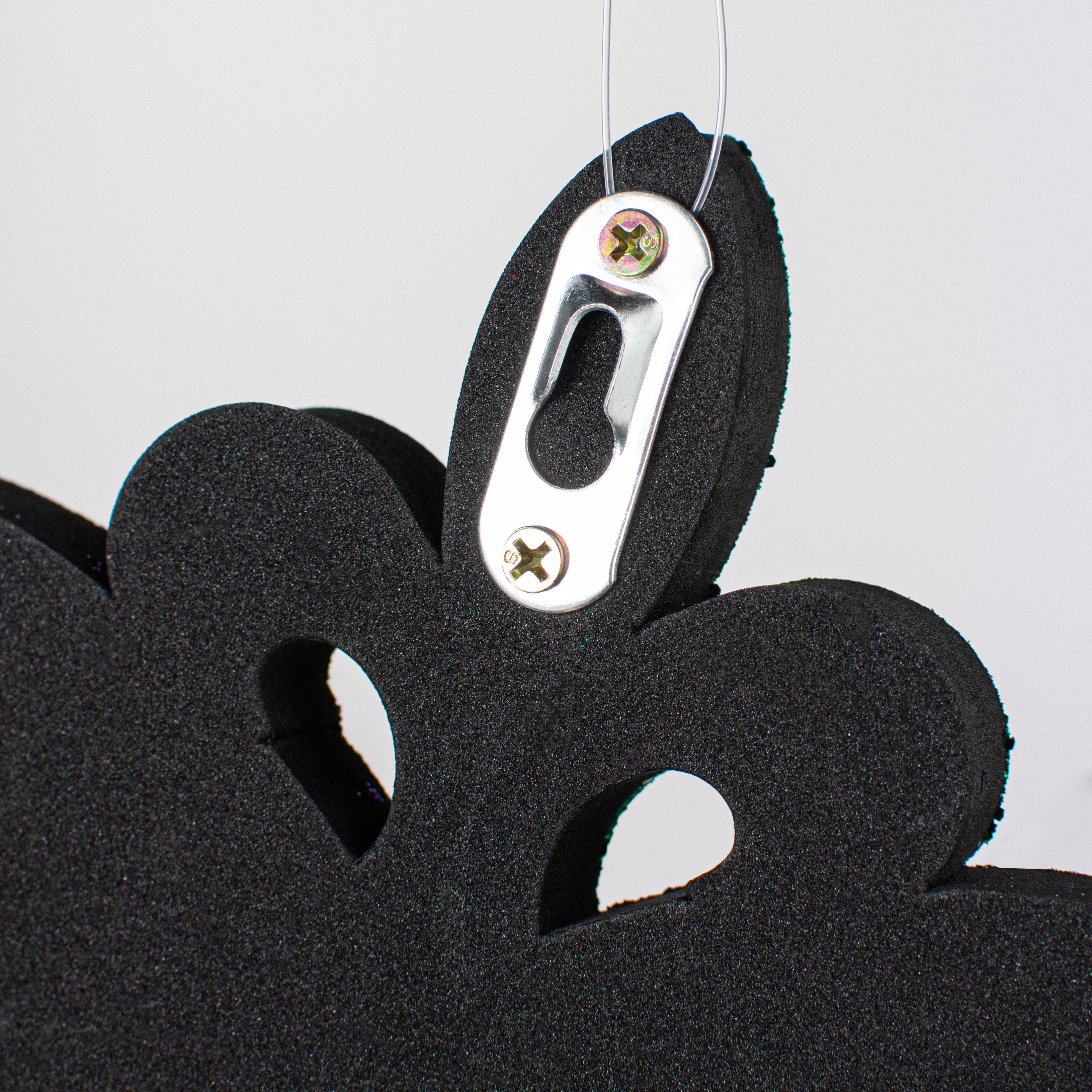 20" Glitter Polyfoam Mask Hanger: Mardi Gras detail photo 4