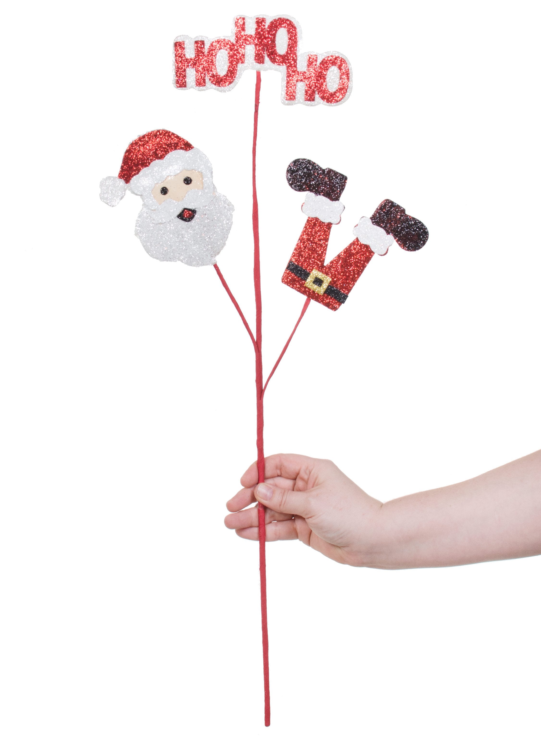 25" Glitter Santa Ho Ho Ho Spray Lifestyle Photo