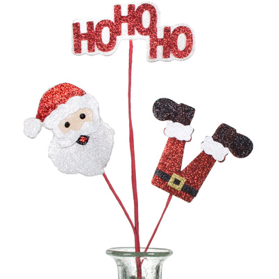 25" Glitter Santa Ho Ho Ho Spray Item Number: XP3702