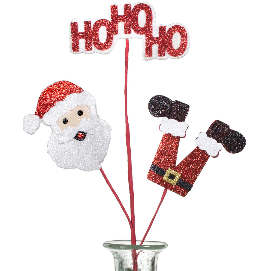 25" Glitter Santa Ho Ho Ho Spray Item Number: XP3702