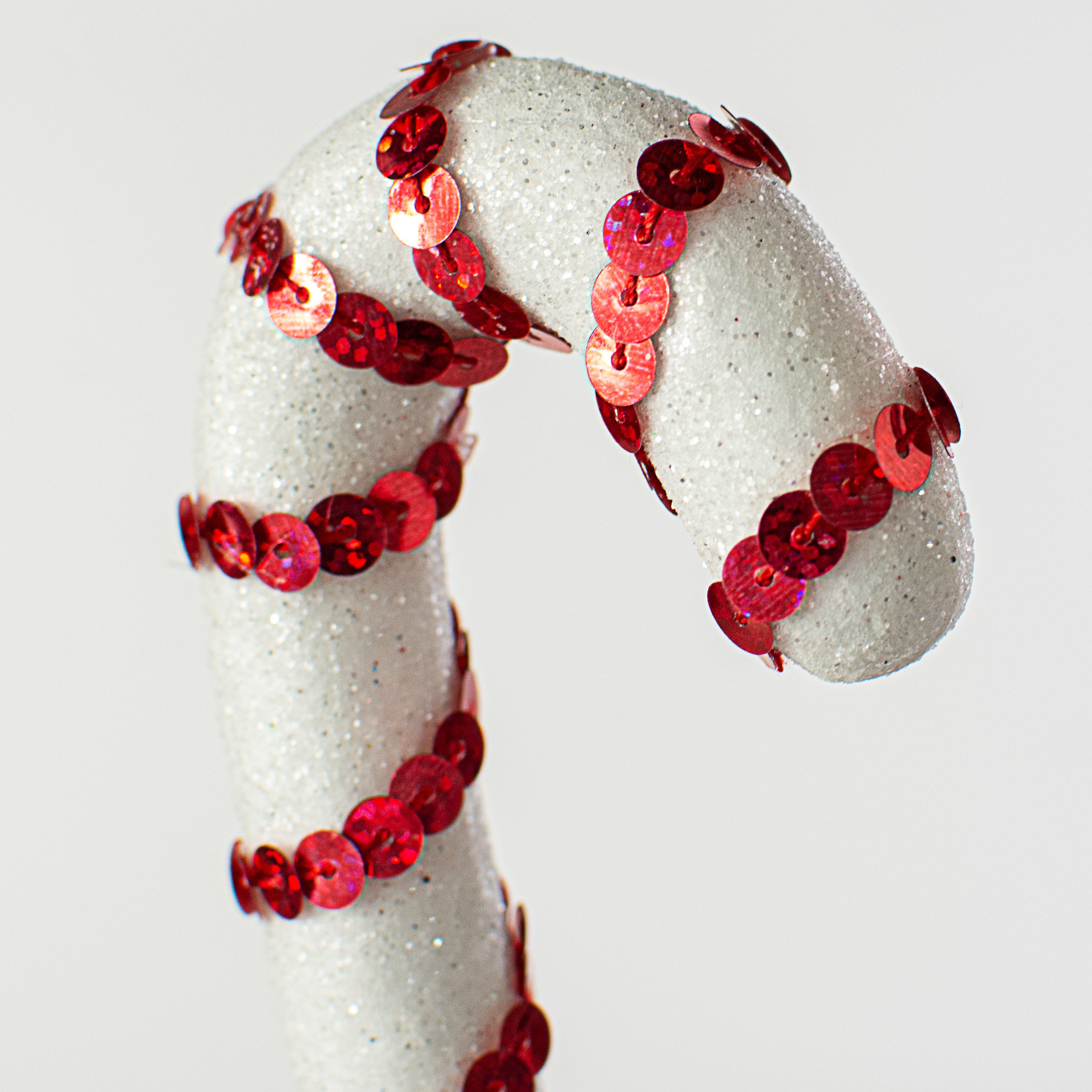 27" Glitter & Sequin Candy Cane Spray Lifestyle Photo
