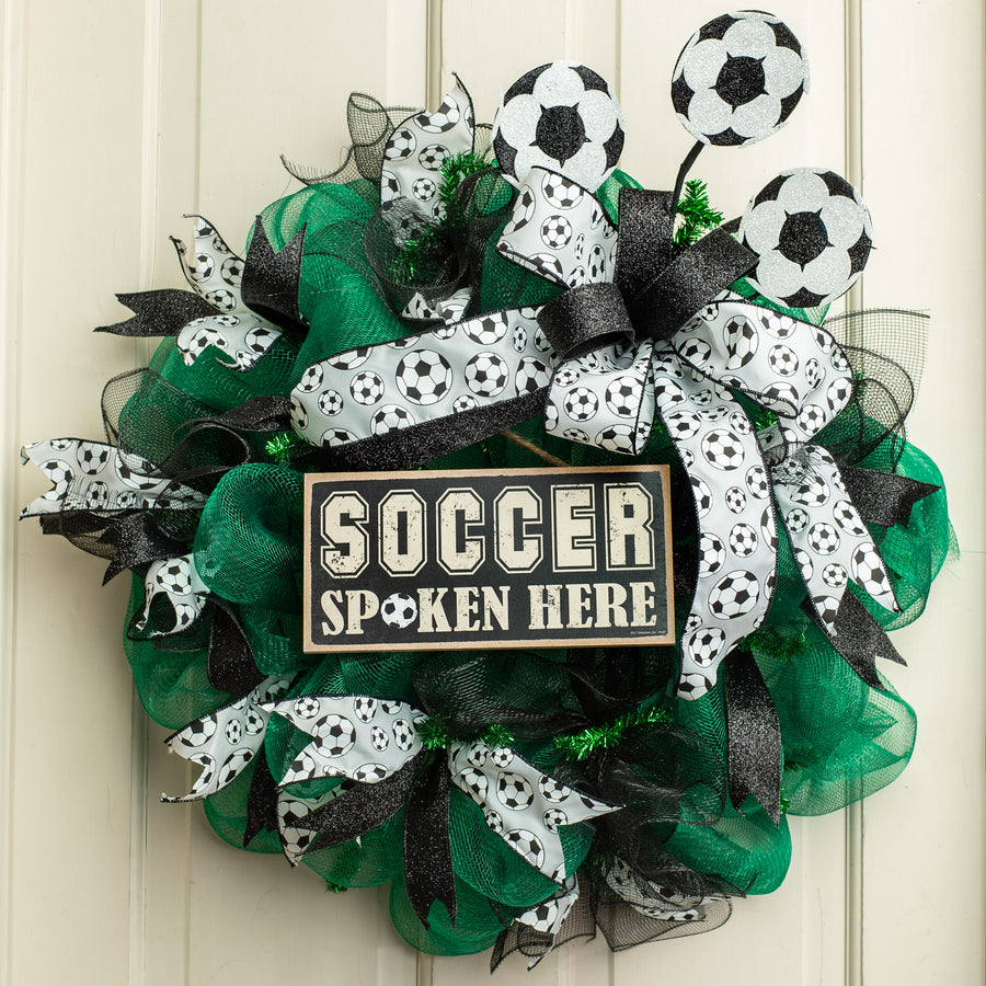 25" Glitter Soccer Balls Spray Lifestyle Photo