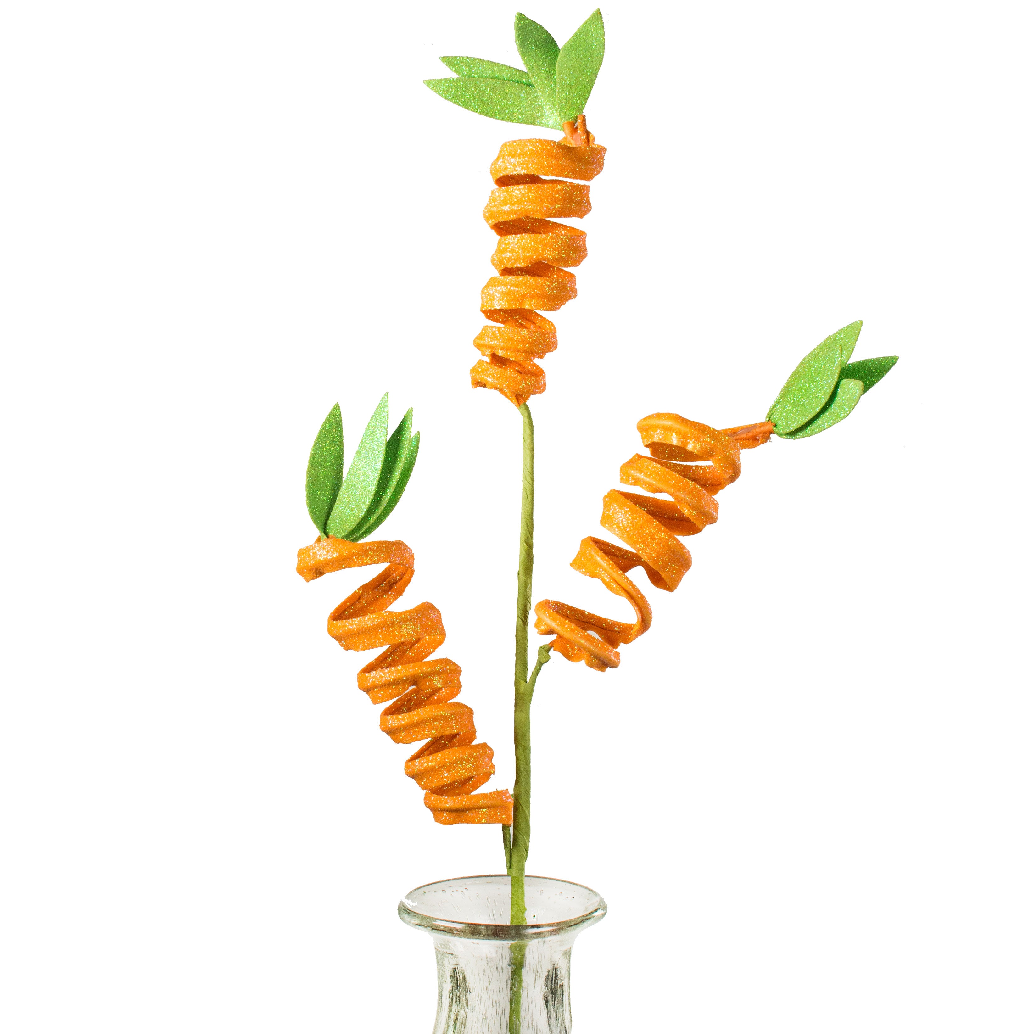 31" Glitter Spiral Carrot Spray Item Number: 61868OR
