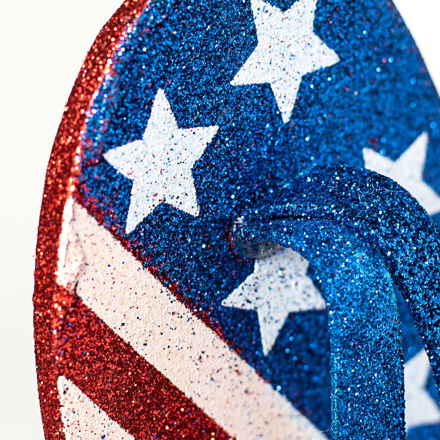 20" Glitter Star & Stripe Flip Flop Spray: Red, White, Blue Lifestyle Photo
