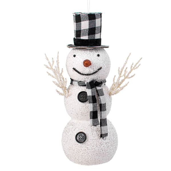 Snow Man - mimi glitter-styrofoam-snowman-